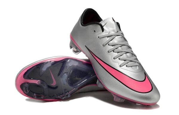 Nike mercurial silver pink